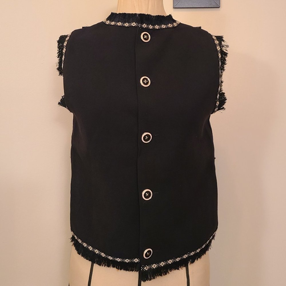 Black Dressy Button Down Womans Size M